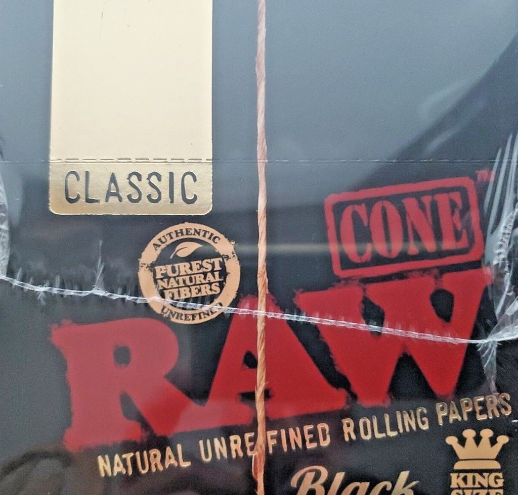 RAW Cones King Size Black 3/32 ct