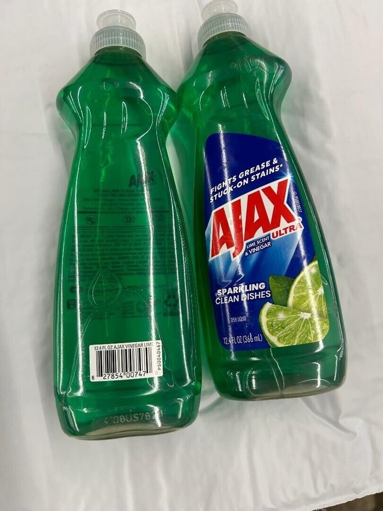 Ajax Ultra Liquid Dish Soap Vinegar + Lime 12.4fl Oz 2 Ct