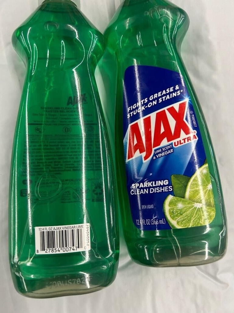 Ajax Ultra Liquid Dish Soap Vinegar + Lime 12.4fl Oz 2 Ct