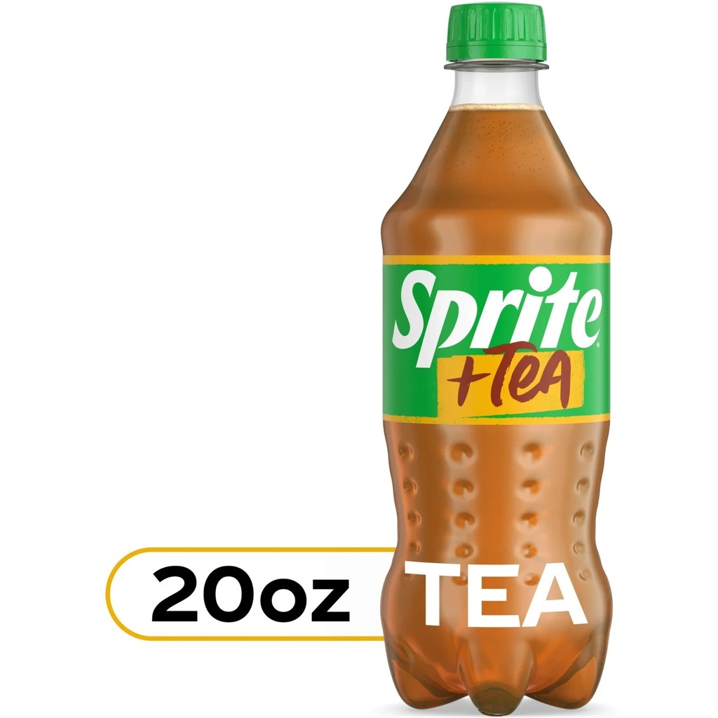 NEW LIMITED EDITION Sprite + TEA Lemon Lime Chill Soda 20 OZ BOTTLES (2 PACK)