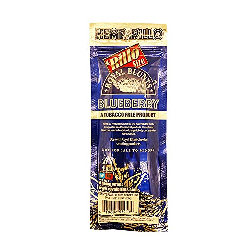 Royal Hemparillo Blueberry - 15 Packs per Box 4 Wraps per Pack - (1 Count)