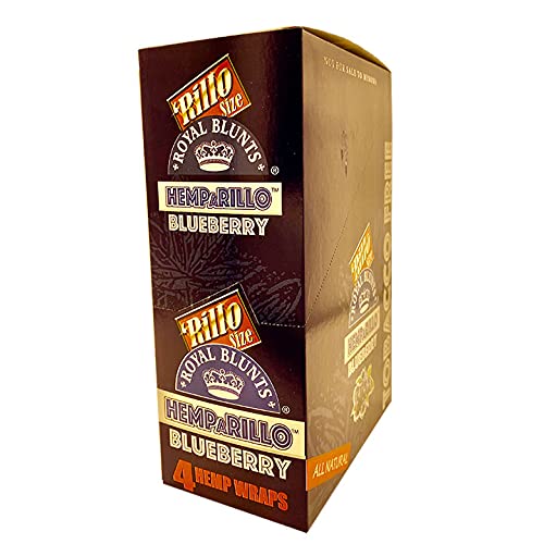 Royal Hemparillo Blueberry - 15 Packs per Box 4 Wraps per Pack - (1 Count)