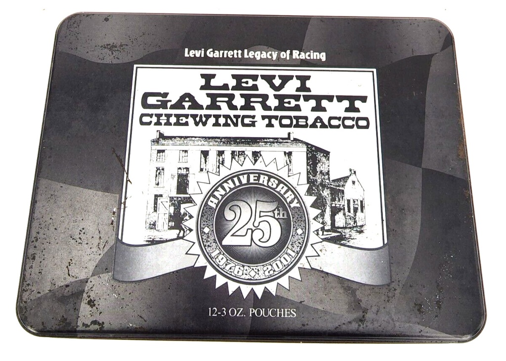 2001 Levi Garret Tobacco Tin  25h Anniversary Racing