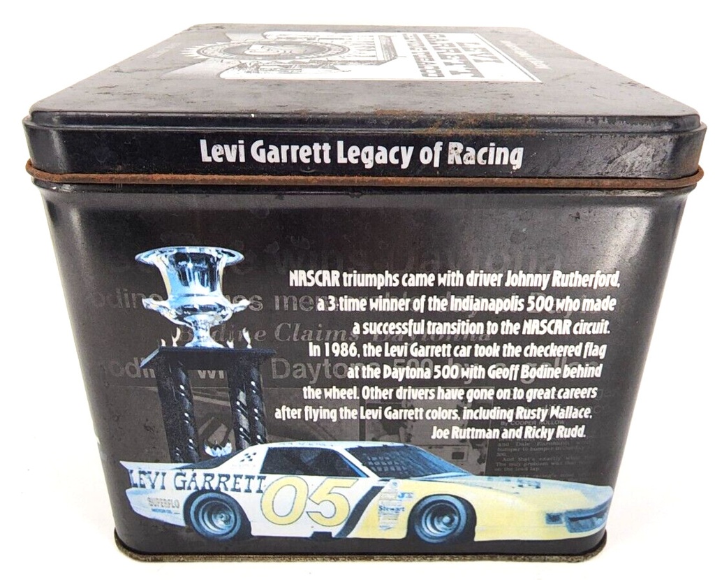2001 Levi Garret Tobacco Tin  25h Anniversary Racing