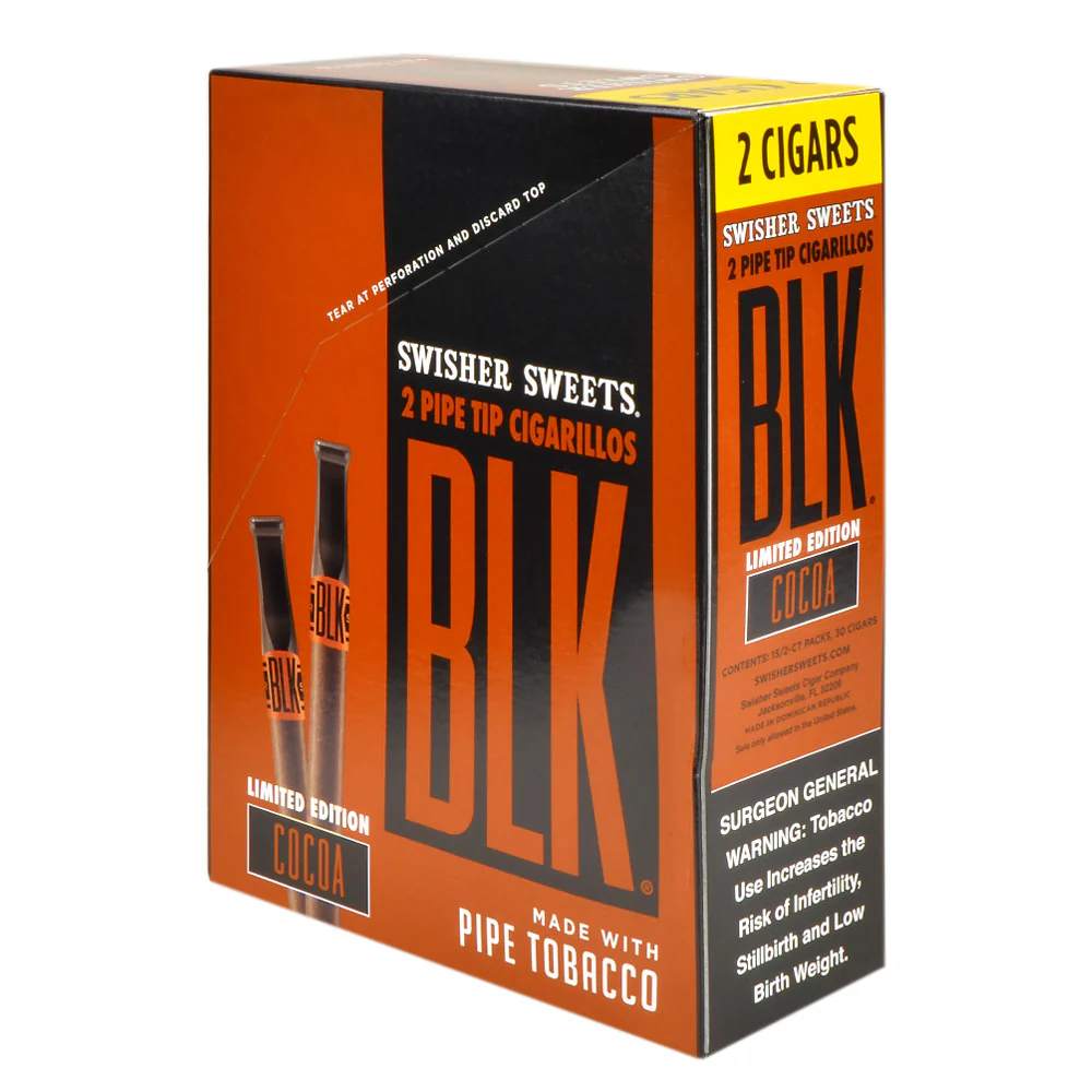 SWISHER BLK 15/2PK COCOA