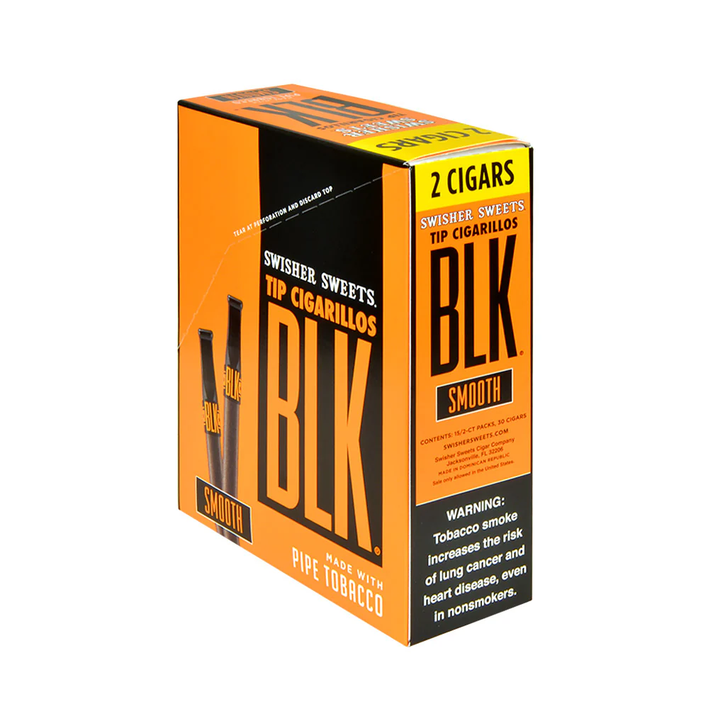 SWISHER BLK 15/2PK SMOOTH