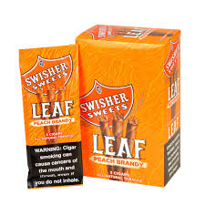 [025900259044] SWISHER LEAF PEACH BRANDY 10/3PKS