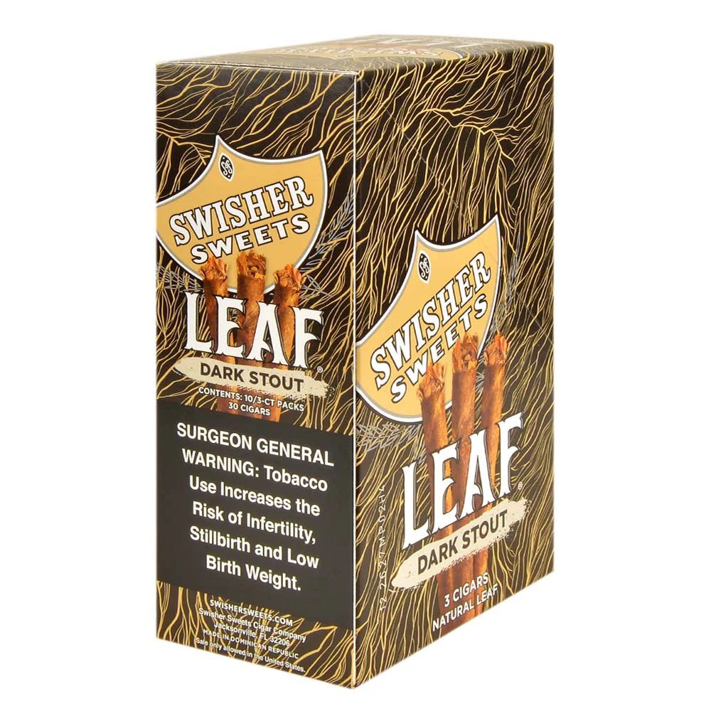 SWISHER LEAF DARK STOUT 10/3PK