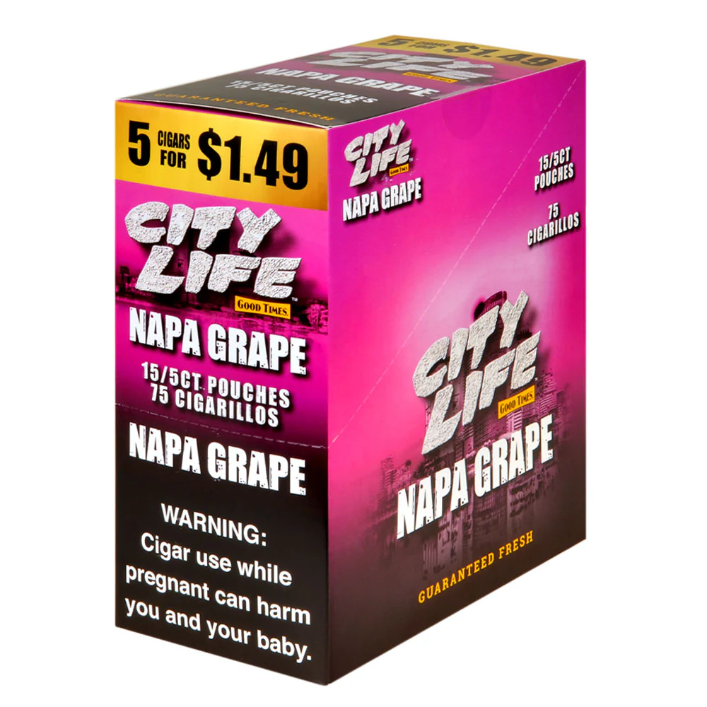 CITY LIFE NAPA GRAPE $1.49 15/5PK
