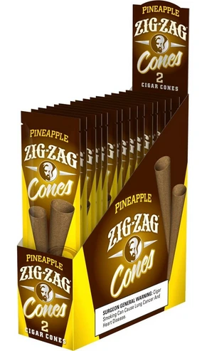 ZIG ZAG CONES PINEAPPLE 15/2PK