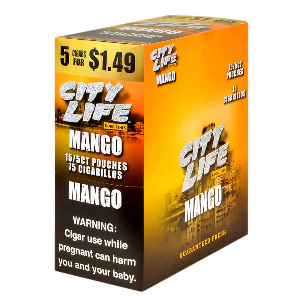 CITY LIFE MANGO $1.49 15/5PK