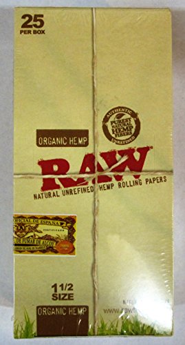 [716165179221] RAW ORGANIC HEMP 1 1/2 25CT