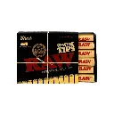 RAW BLACK W-WIDE PRE-ROLLED TIPS 20CT