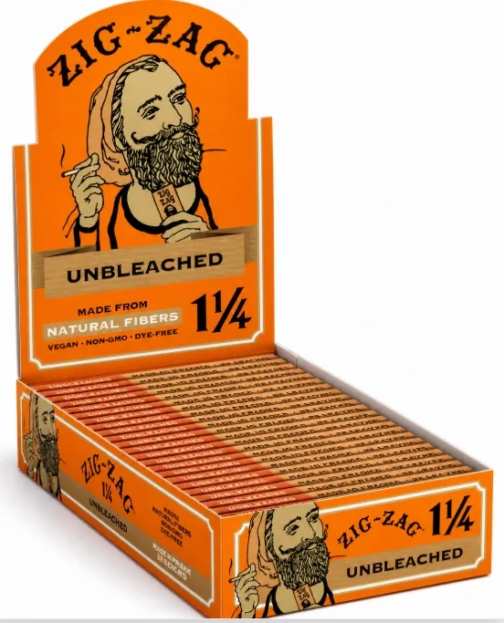 [008660007353] Zig-Zag Paper Unbleached 1 1/4 24 ct. 