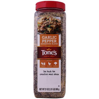 [041351506100] Tones Garlic Pepper 21 oz.