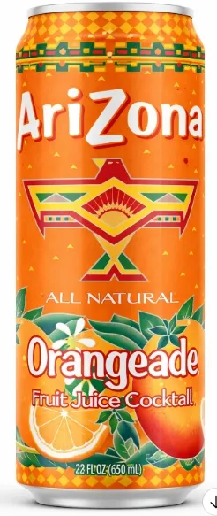 [613008715625] ARIZONA ORANGEADE 24/22oZ