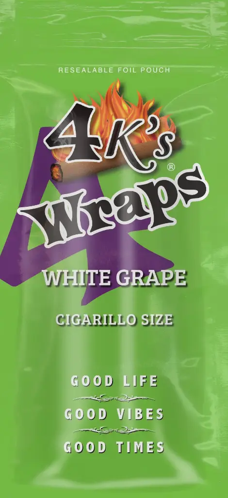 4K WRAP 4/1.29 WHITE GRAPE 30/4CT