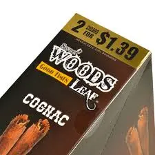 WOODS 2/1.39 COGNAC 15CT 
