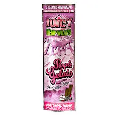 JUICY JAY HEMP WRAP 2/25 PURPLE GELATO