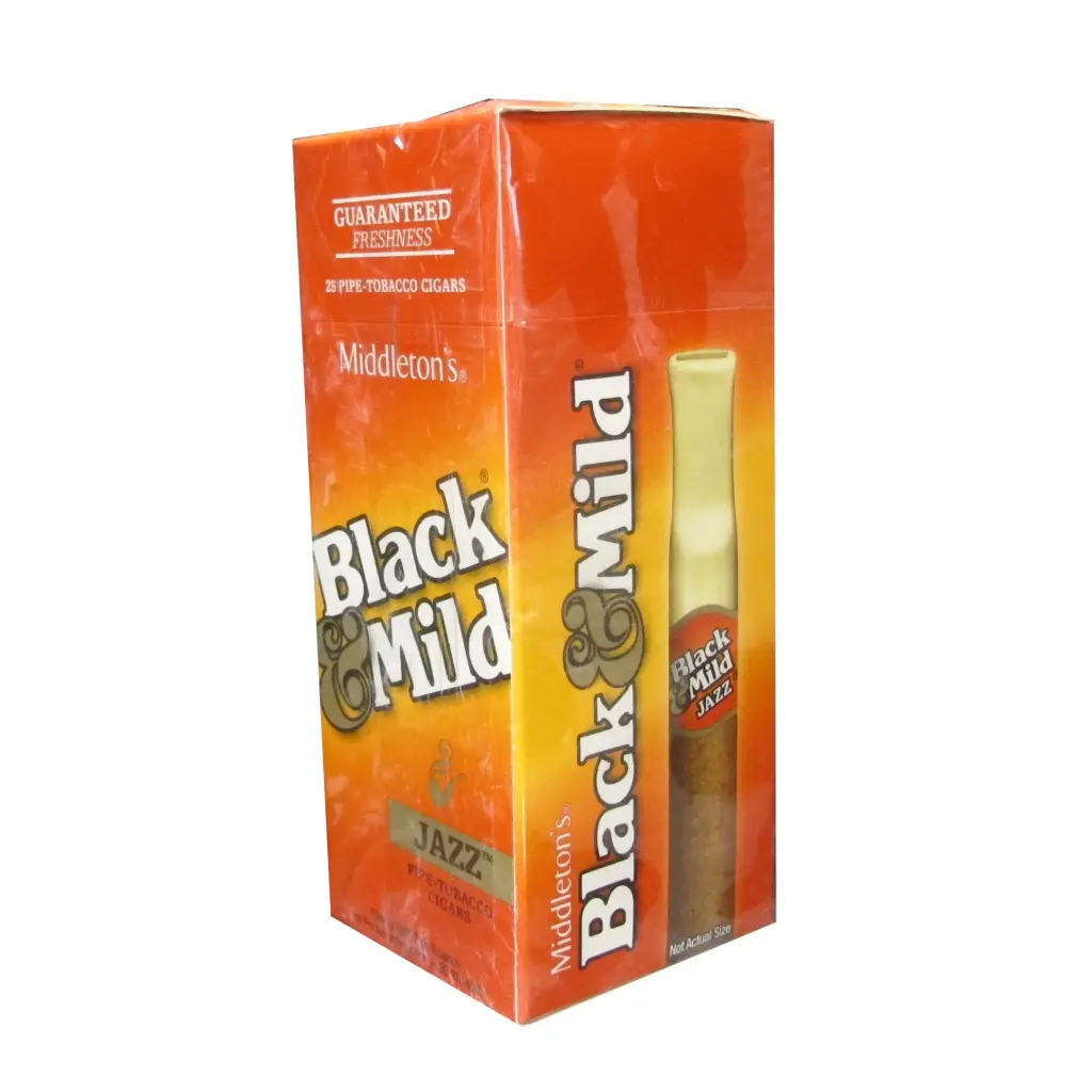 BLACK & MILD JAZZ PLASTIC TIP 25CT/UP