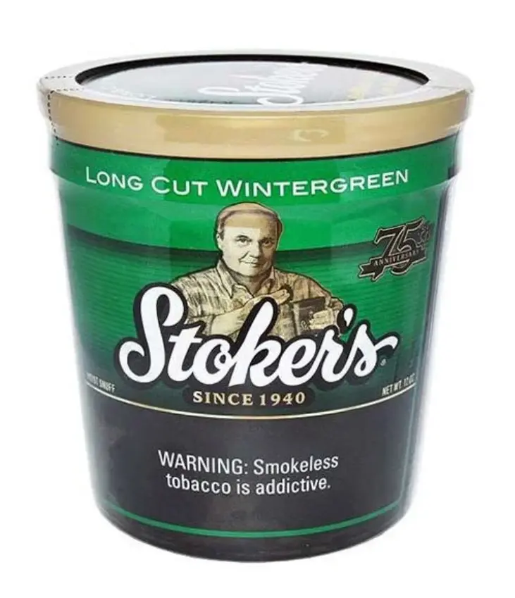 STOKER 12OZ LONG CUT WINTERGREEN TUB