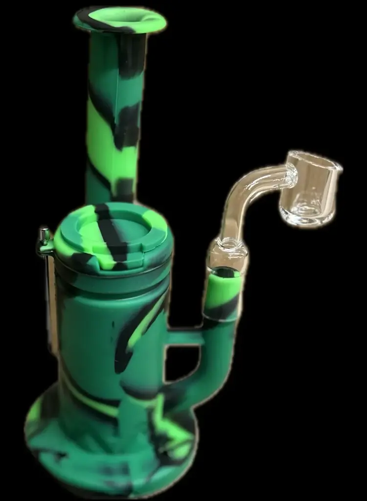 7.5"  Silicone/Glass Water Pipe - Assorted Colors