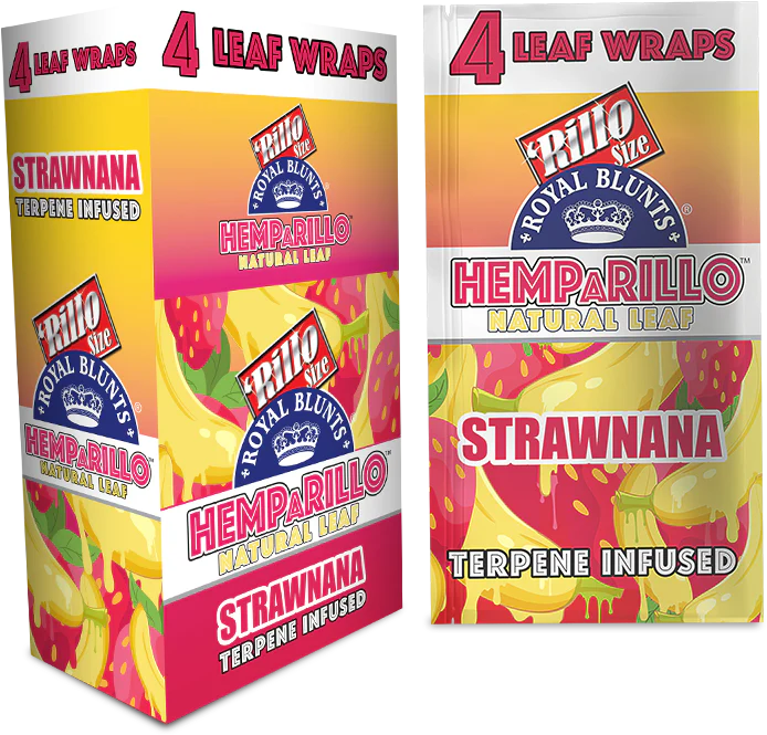 HEMPARILLO 4/25 LEAF WRAP STRAWNANA