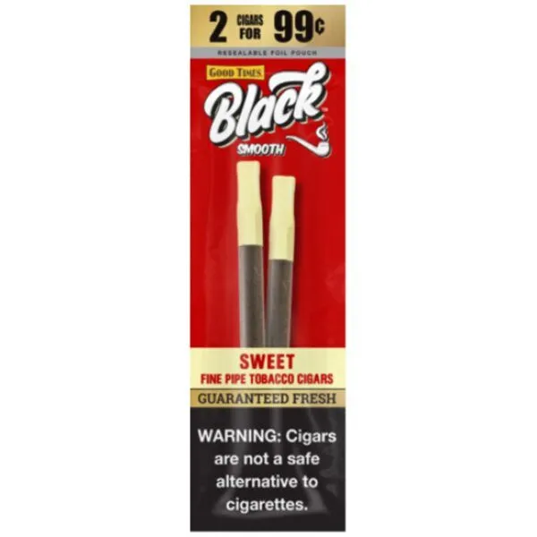 BLACK SMOOTH 2/$1.49 SWEET 15CT