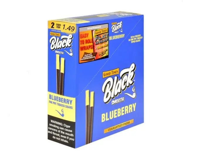 BLACK SMOOTH 2/$1.49 Blueberry 15CT