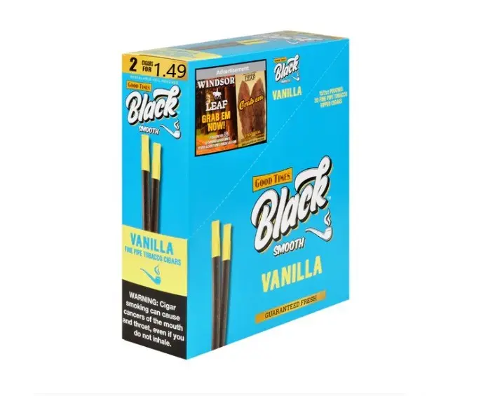BLACK SMOOTH 2/$1.49 VANILLA 15CT 
