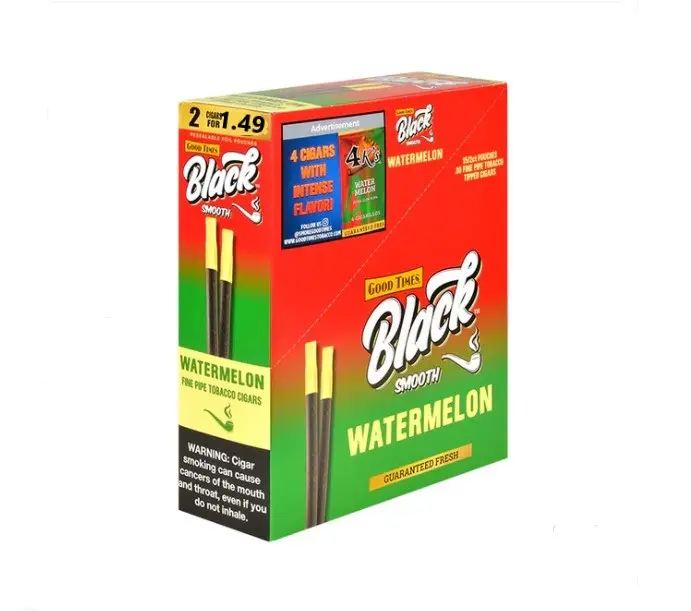 BLACK SMOOTH 2/1.49 WATERMELON 15CT