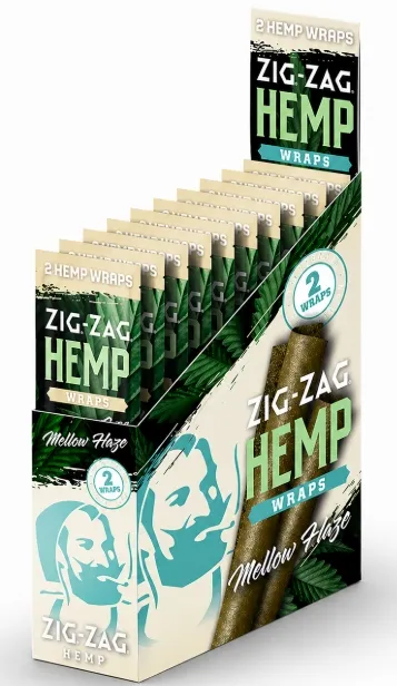 ZIG ZAG HEMP WRAP MELLOW HAZE 2/.99 25CT