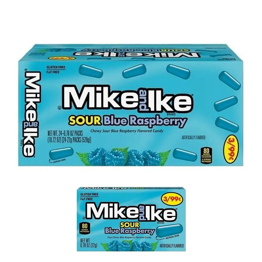 Mike N Ike Sour Blue Raspberry