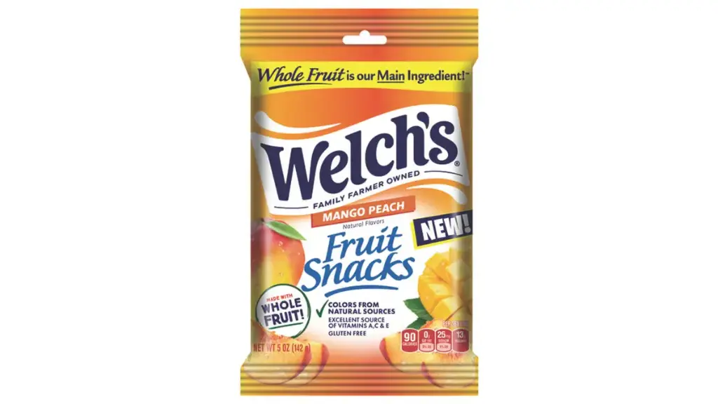 Welch's Snack Mango Peach 12 ct, 5 oz