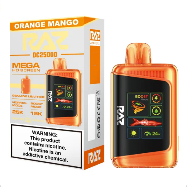 RAZ 25K ORANGE MANGO 5CT
