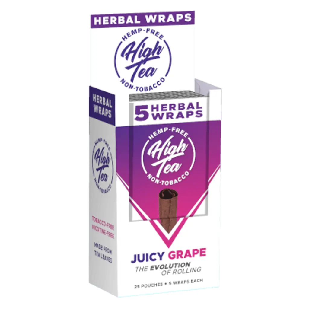 HIGH TEA JUICY GRAPE WRAPS 25CT/2PK