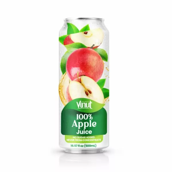 [8935330210473] VINUT 100% JUICE -APPLE- 16.57OZ/24CT