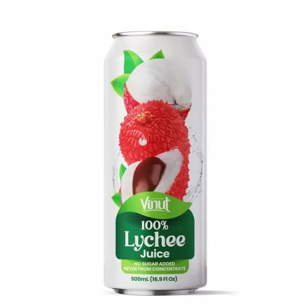 [8935330210039] VINUT 100% JUICE -LYCHEE- 16.57OZ/24CT