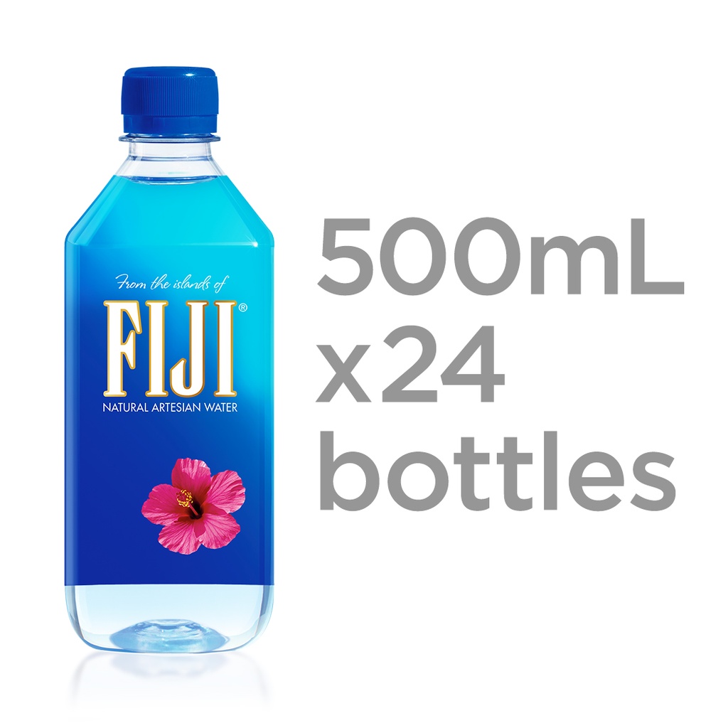 Fiji Natural Artesian Water, 16.9 Oz, Pack of 24 Bottles