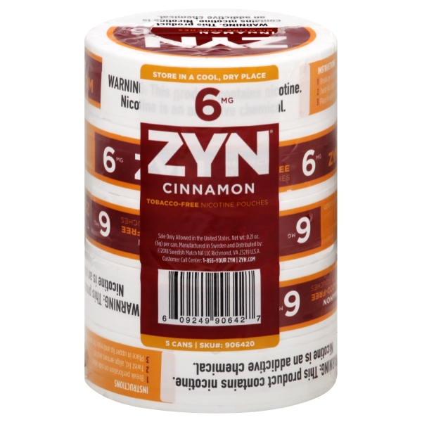 [609249906427] ZYN 6MG CINNAMON 5CAN
