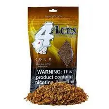 [077170633727] 4 Aces Gold Pipe Tobacco 6oz Bag