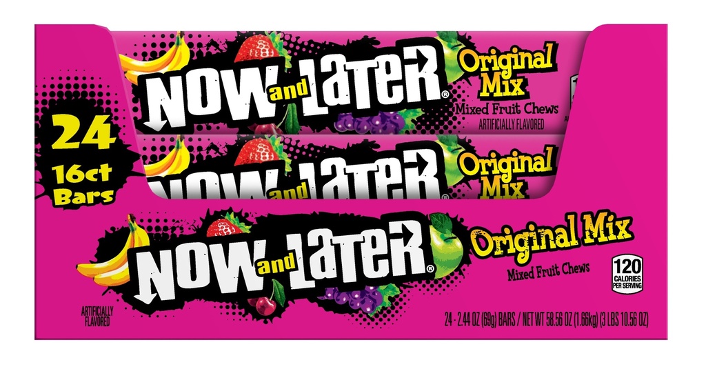 [041420029554] NOW AND LATER BAR ORIGINAL 24CT