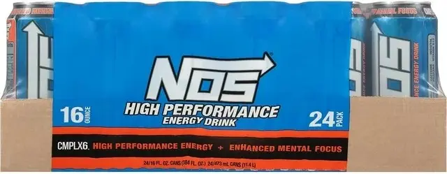 NOS Energy Drink, Original, 16 fl oz, 24 ct