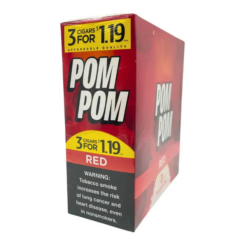 Pom Pom Cigarillos Red 3/15 ct 1.19