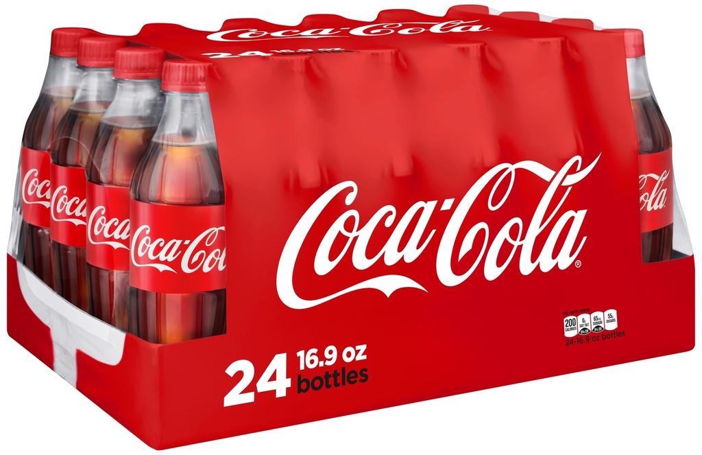 Coca-Cola Soda Soft Drink  16.9 Fl Oz  24 Pack
