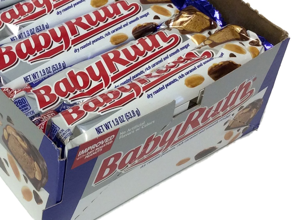 Baby Ruth 1.9 Oz. Chocolate, Caramel & Peanuts Candy Bar 122452 Pack of 24