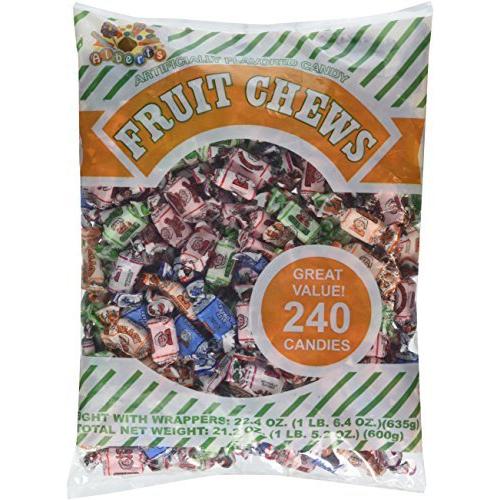 [072084018196] ALBERTS ASSORTED FRUIT CHEWS 240CT