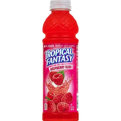 [089087157609]  Tropical Fantasy 20OZ - 24/Case Raspberry Rush Cocktail