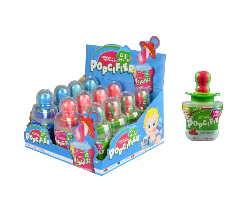 Popcifer Dip-N-Lik Candy  1.13 Oz (32 G) - 12 Count Display Box