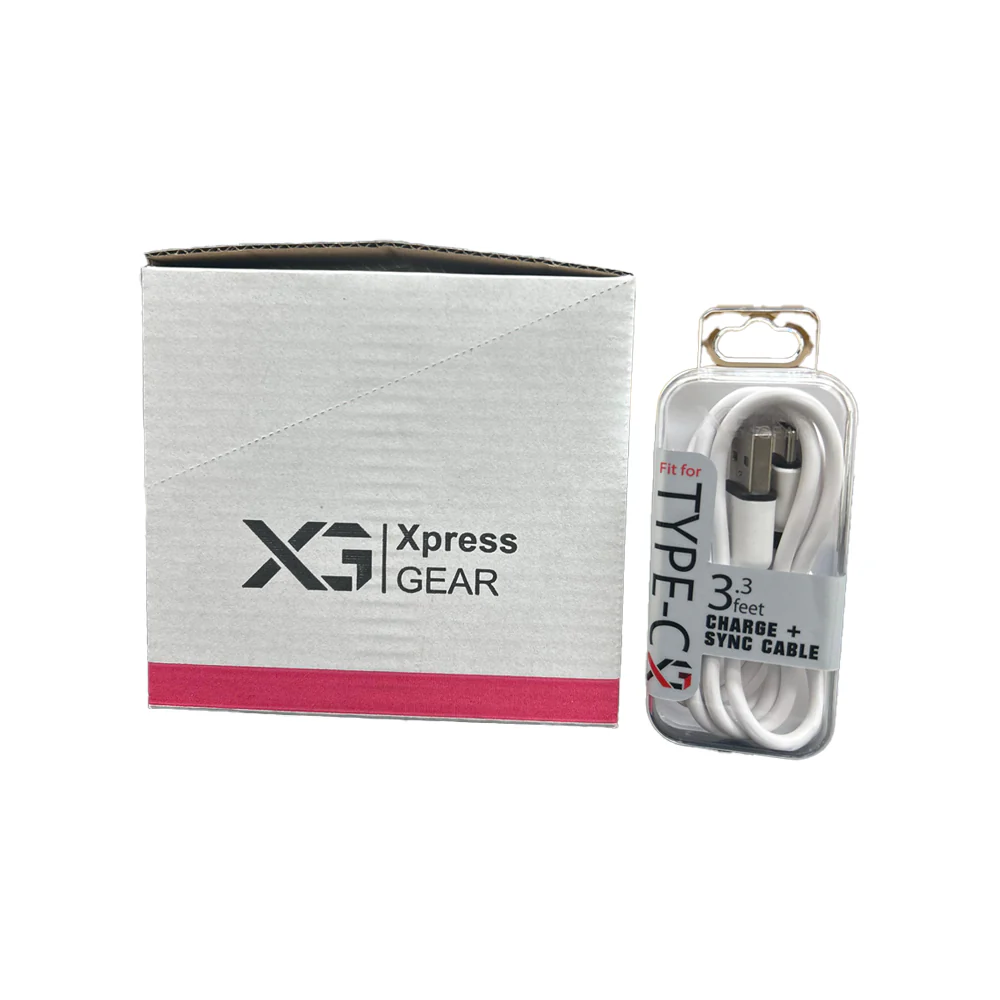 [852698006938]  XPRESS GEAR USB TO TYPE-C (WHT) 6CT
